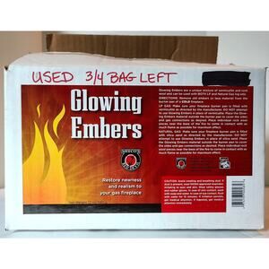 Meecos Glowing Embers Gas Fireplace Vermiculite & Rock Wool Mixture 9.8 oz